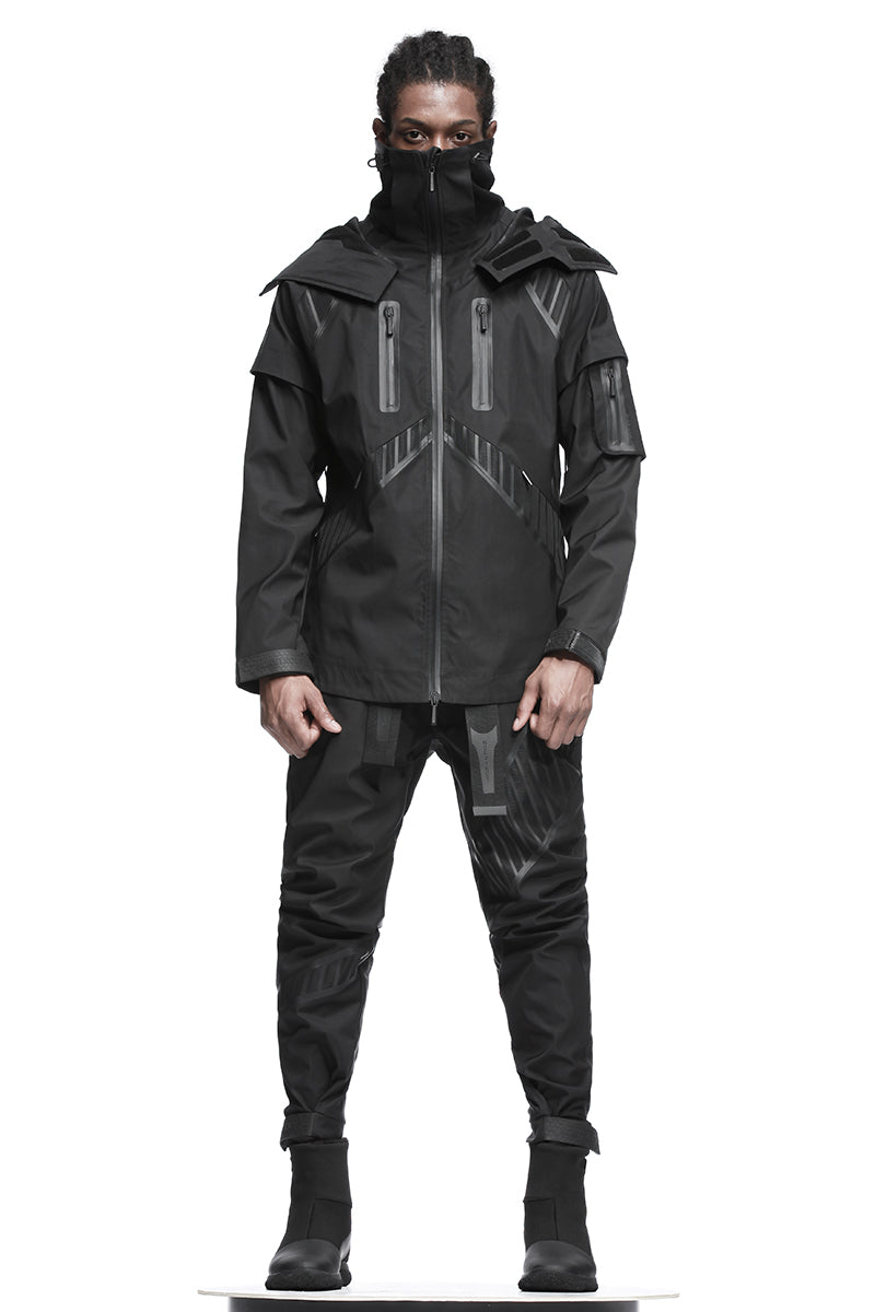 Futuristic Design Warrior Windbreakers With Multi-Pocket Design For men