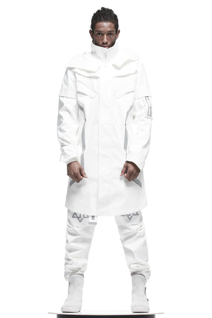 Longline Warrior Coats With Two-Way Zipper For men