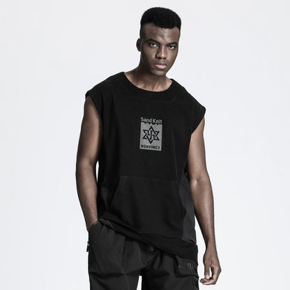 Patchwork panel Warrior Tank Tops (Sleeveless Tops) With Durable Ripstop For men