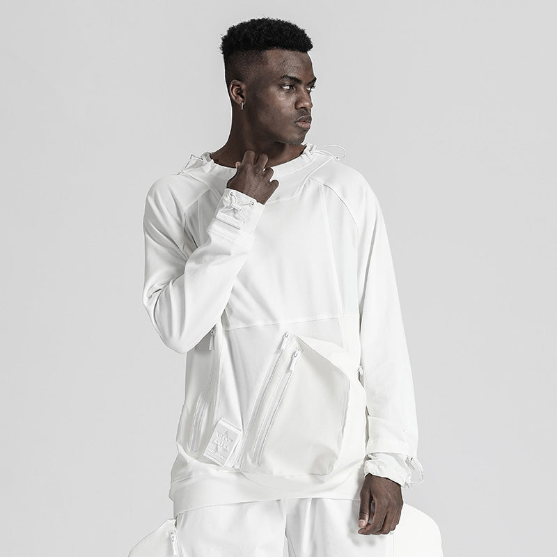Patchwork panel Warrior T-Shirts With Durable Ripstop For men