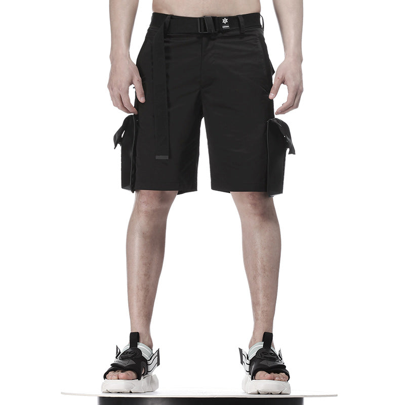 Utilitarian Warrior Shorts With Multi-Pocket Design For men
