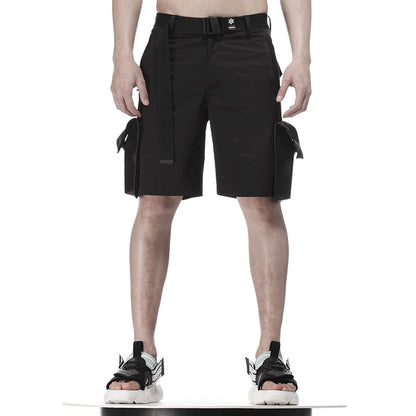 Utilitarian Warrior Shorts With Multi-Pocket Design For men