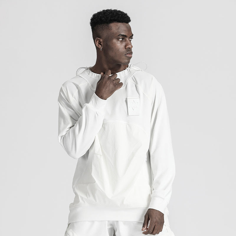 Patchwork panel T-Shirts With Durable Ripstop For men