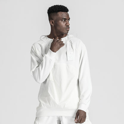 Patchwork panel T-Shirts With Durable Ripstop For men