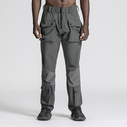 Utilitarian Warrior Cargo Pants With Multi-Pocket Design For men
