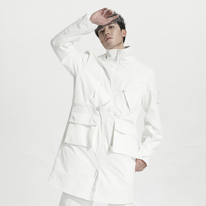Longline Warrior Coats With Two-Way Zipper For men