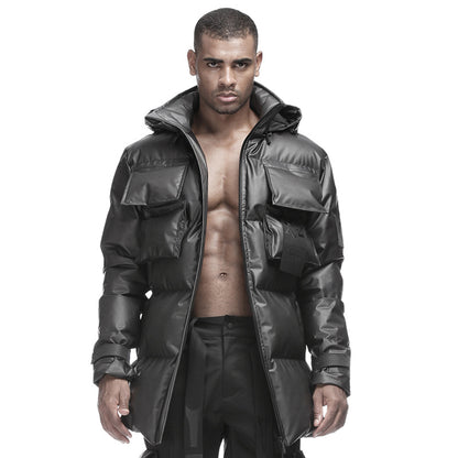 Utilitarian Warrior Padded Jackets With Windproof For men