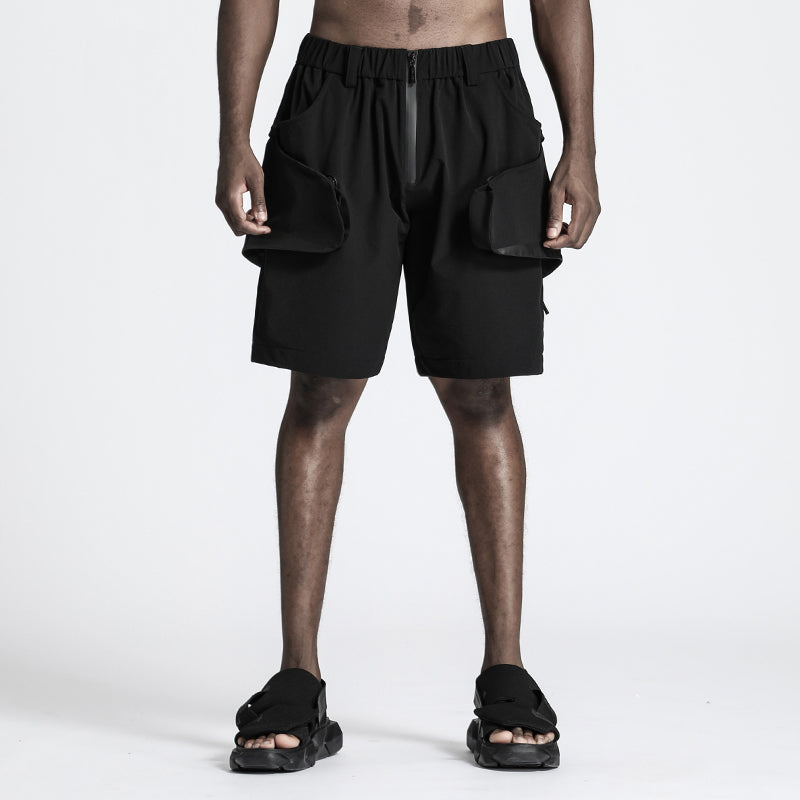 Utilitarian Warrior Shorts With Multi-Pocket Design For men