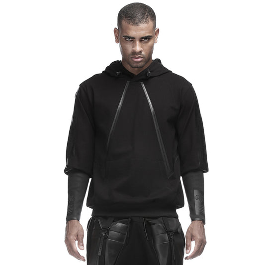 Cyberpunk Aesthetic Warrior Hoodies & Sweatshirts With Ribbed Cuffs/Hem For men