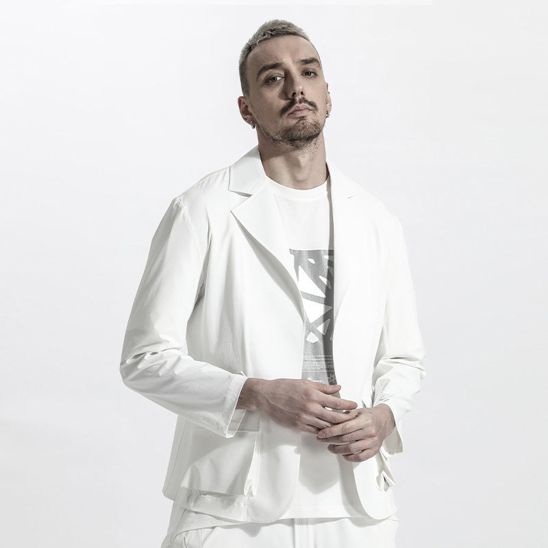 Minimalist Warrior Jacket With Multi-Pocket Design For men