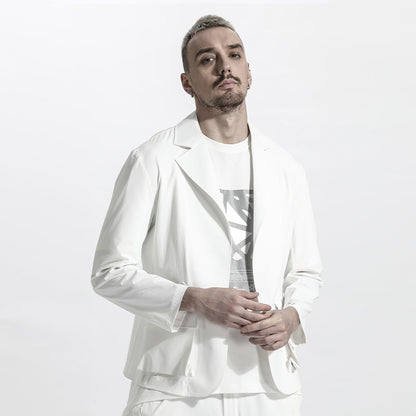 Minimalist Warrior Jacket With Multi-Pocket Design For men