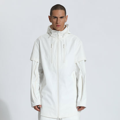 Utilitarian Warrior Coats With Two-Way Zipper For men
