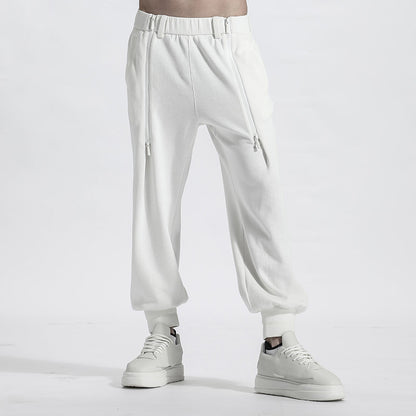 Futuristic Design Warrior Sweatpants With Elastic Waistband For men
