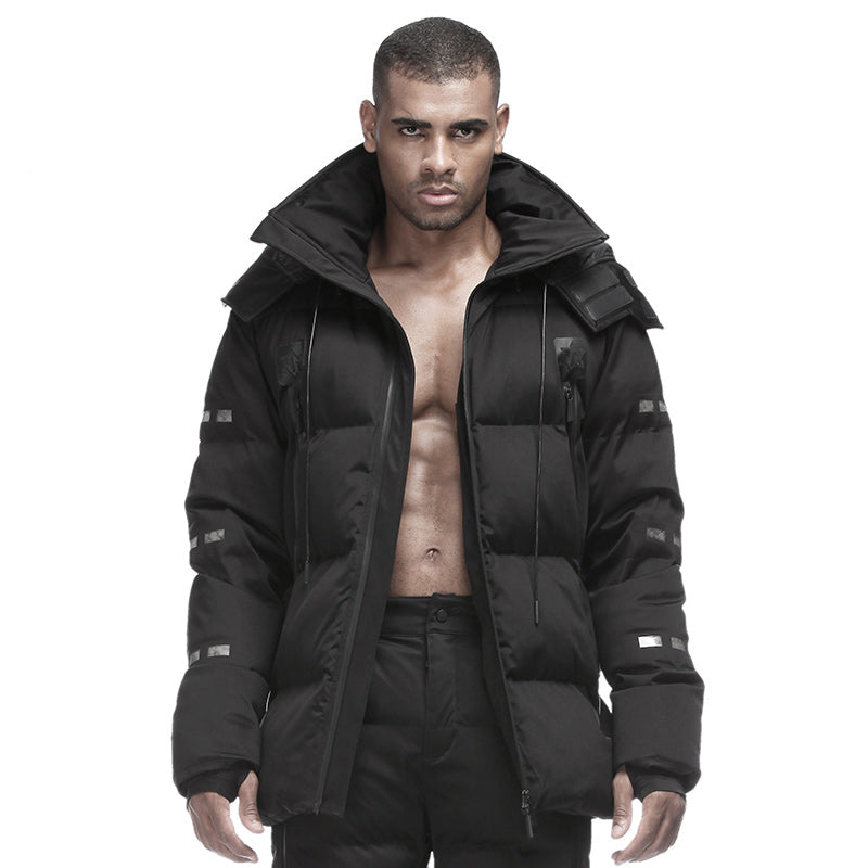 Techwear Style Warrior Padded Jackets With Multi-Pocket Design For men