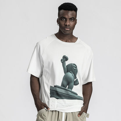 Streetwear Warrior T-Shirts With Durable Ripstop For men
