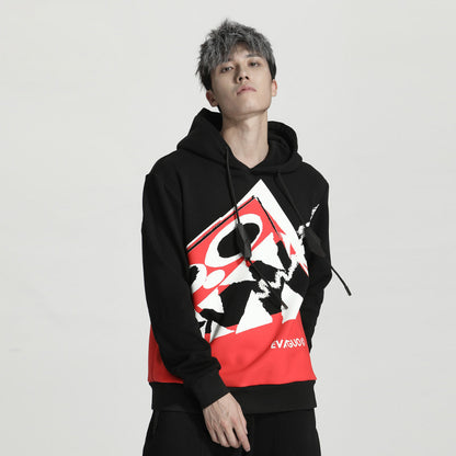 Avant-Garde Warrior Hoodies & Sweatshirts With Adjustable Drawstring For men