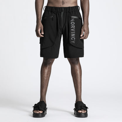 Utilitarian Warrior Shorts With Multi-Pocket Design For men