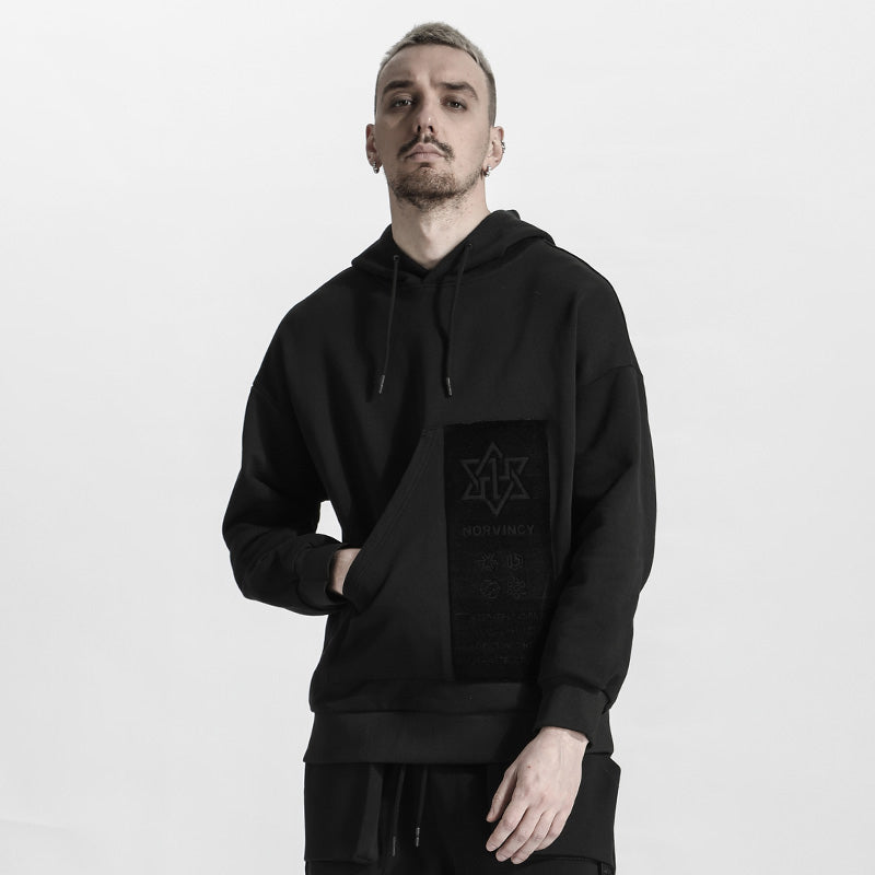 Avant-Garde Warrior Hoodies & Sweatshirts With Ribbed Cuffs/Hem For men