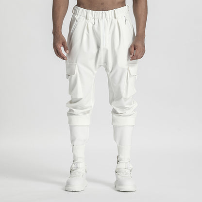 Utilitarian Warrior Cargo Pants With Multi-Pocket Design For men