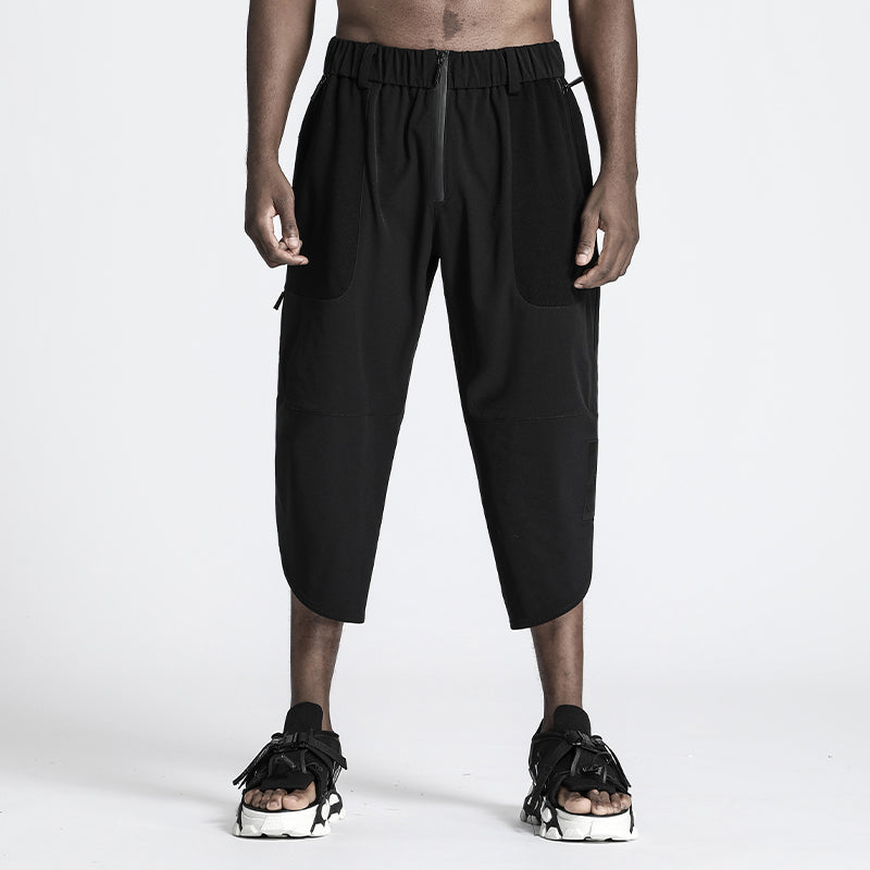 Minimalist Warrior Shorts With Elastic Waistband For men