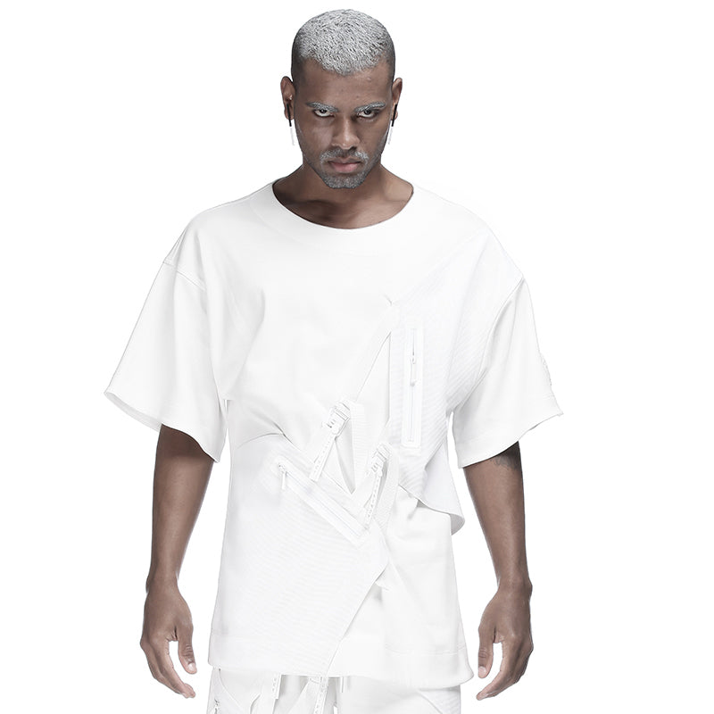 Cyberpunk Aesthetic Warrior T-Shirts With Durable Ripstop For men