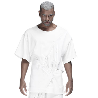 Cyberpunk Aesthetic Warrior T-Shirts With Durable Ripstop For men