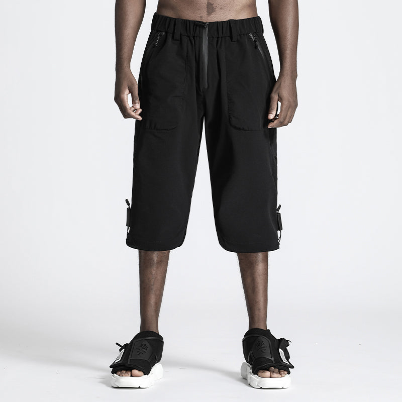 Minimalist Warrior Shorts With Elastic Waistband For men