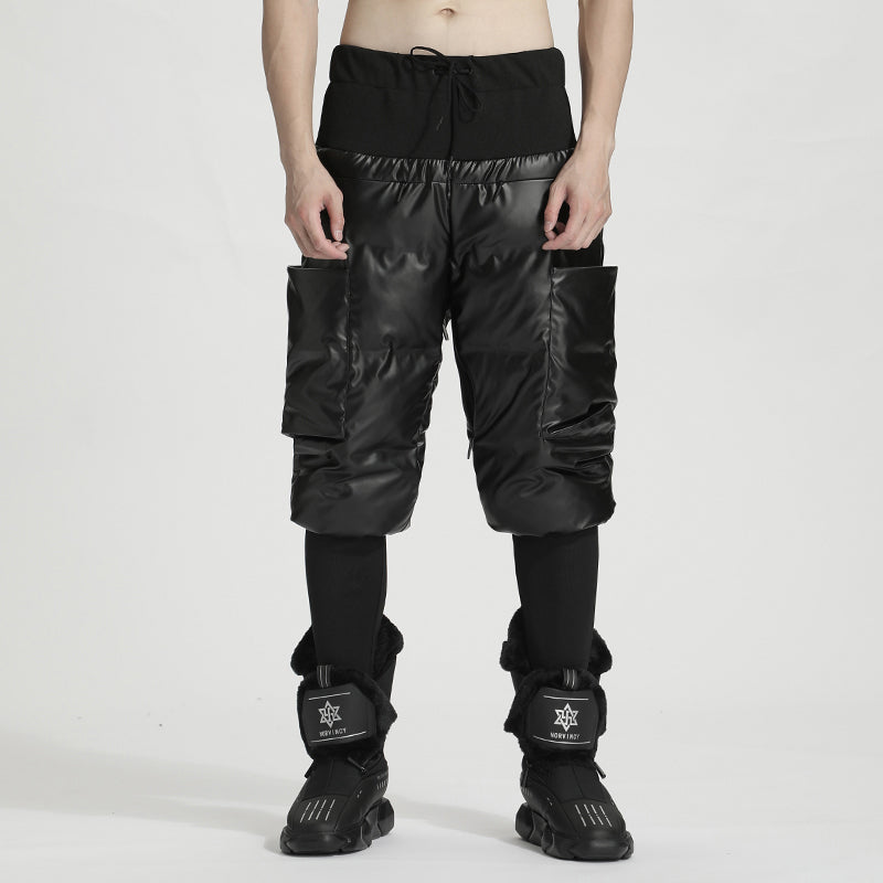 Streetwear Warrior Fleece / Cotton Pants With Elastic Waistband For men