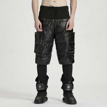 Streetwear Warrior Fleece / Cotton Pants With Elastic Waistband For men
