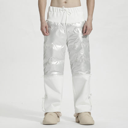 Streetwear Warrior Fleece / Cotton Pants With Elastic Waistband For men