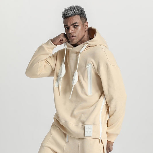 Loose/Relaxed Fit Warrior Hoodies & Sweatshirts With Multi-Pocket Design For men