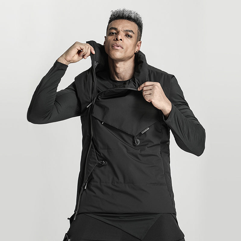 Asymmetric Cut Warrior Vests (Sleeveless Jackets) With Windproof For men