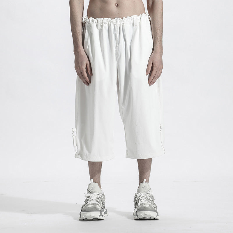 Minimalist Warrior Shorts With Elastic Waistband For men