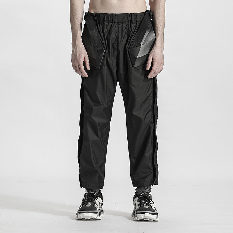 Cyberpunk Aesthetic Warrior joggers With Elastic Waistband For men
