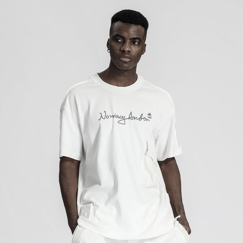 Streetwear Warrior T-Shirts With Multi-Pocket Design For men