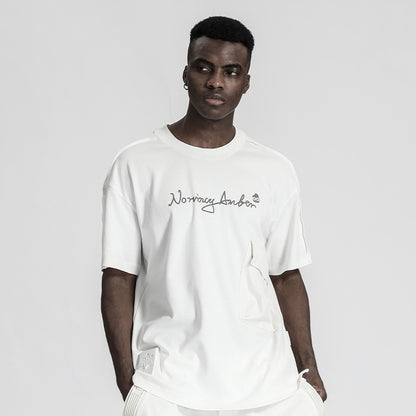 Streetwear Warrior T-Shirts With Multi-Pocket Design For men