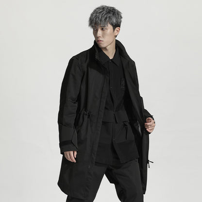 Longline Warrior Coats With Two-Way Zipper For men