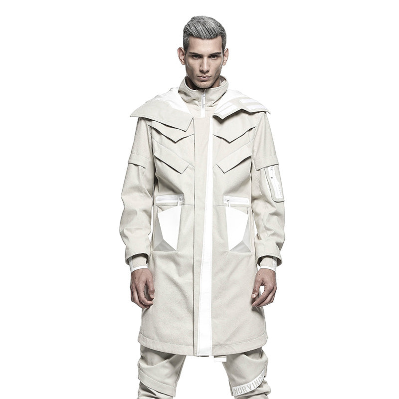 Longline Warrior Coats With Two-Way Zipper For men