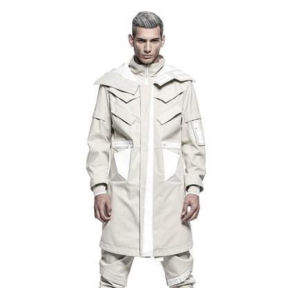 Longline Warrior Coats With Two-Way Zipper For men