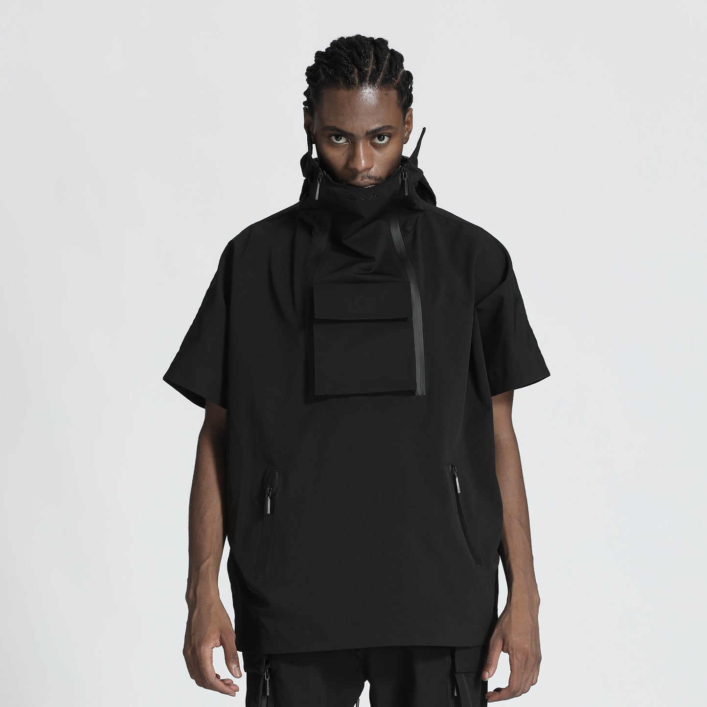 Loose/Relaxed Fit Warrior T-Shirts With Magnetic Buckles For men
