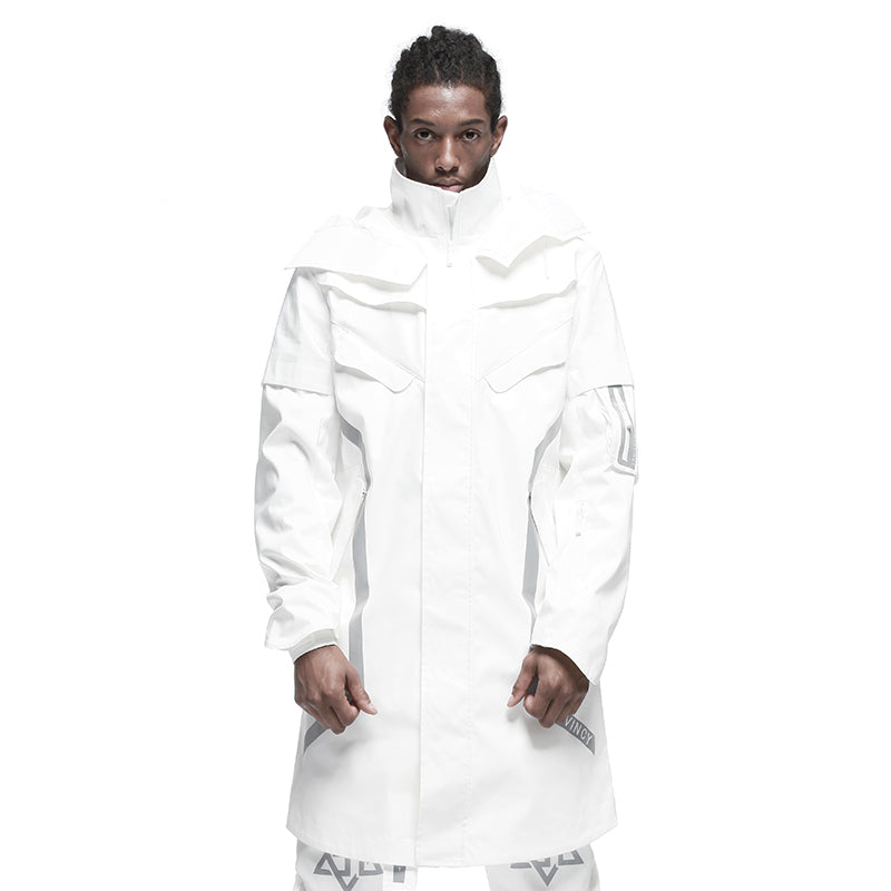 Longline Warrior Coats With Two-Way Zipper For men