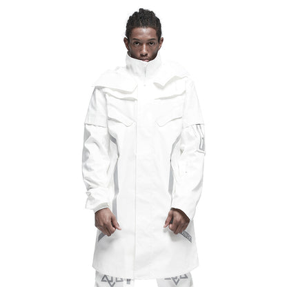 Longline Warrior Coats With Two-Way Zipper For men