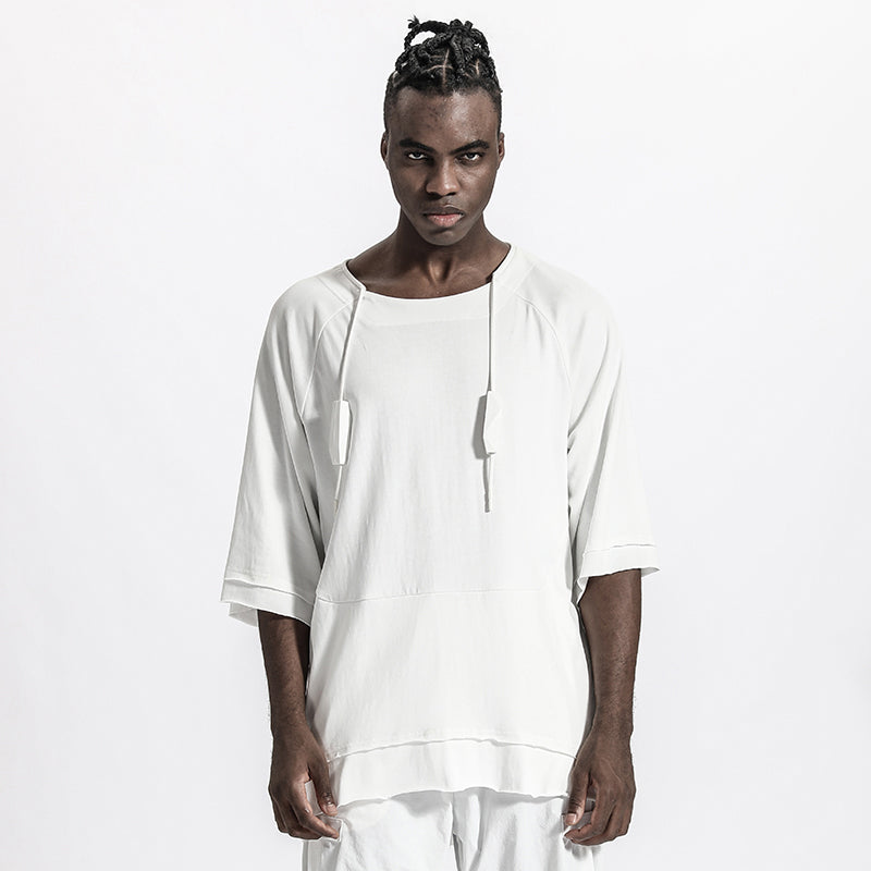 Minimalist Warrior T-Shirts With Adjustable Drawstring For men