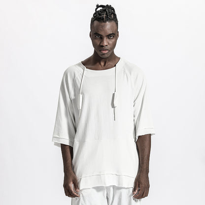 Minimalist Warrior T-Shirts With Adjustable Drawstring For men