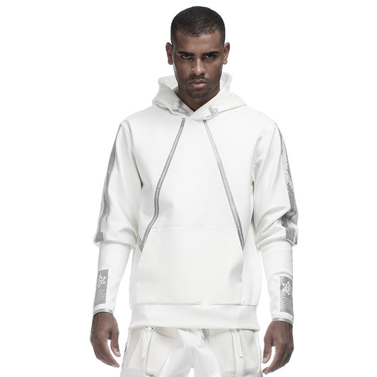 Cyberpunk Aesthetic Warrior Hoodies & Sweatshirts With Ribbed Cuffs/Hem For men