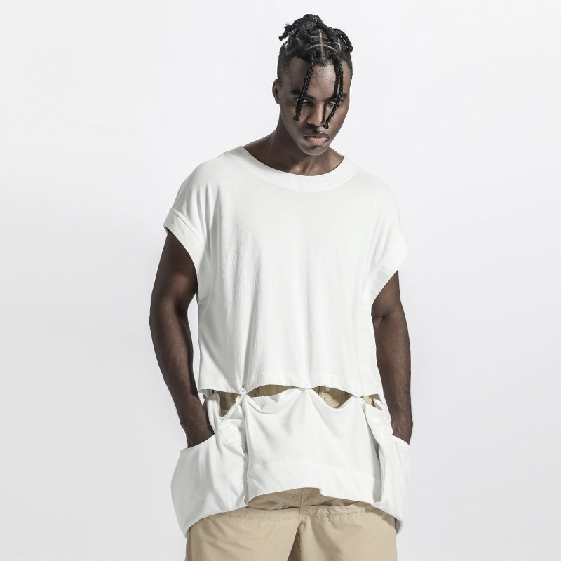 Patchwork panel Warrior Tank Tops (Sleeveless Tops) With Durable Ripstop For men