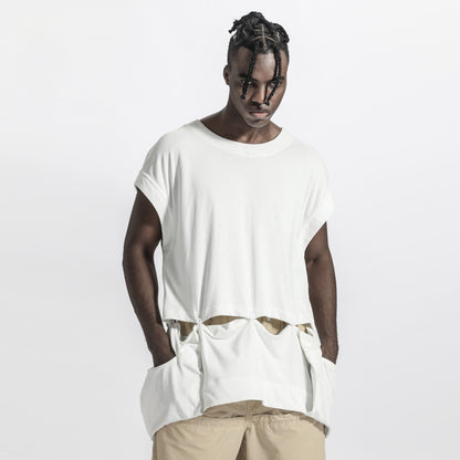 Patchwork panel Warrior Tank Tops (Sleeveless Tops) With Durable Ripstop For men