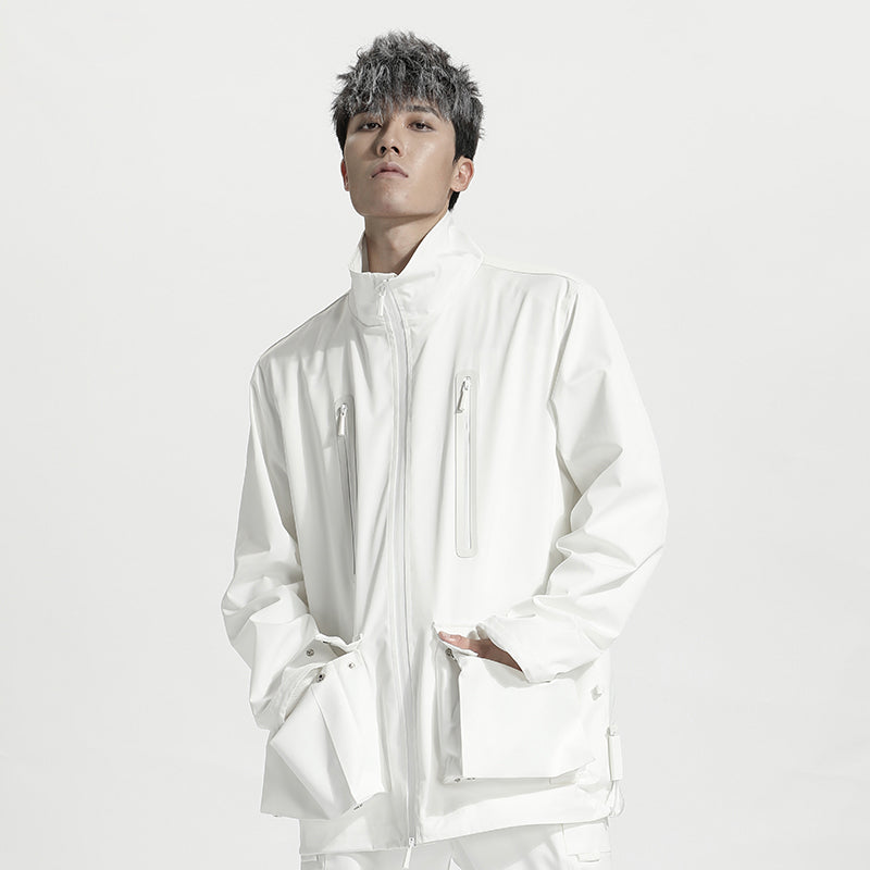Minimalist Warrior Windbreakers With Hidden Pocket For men