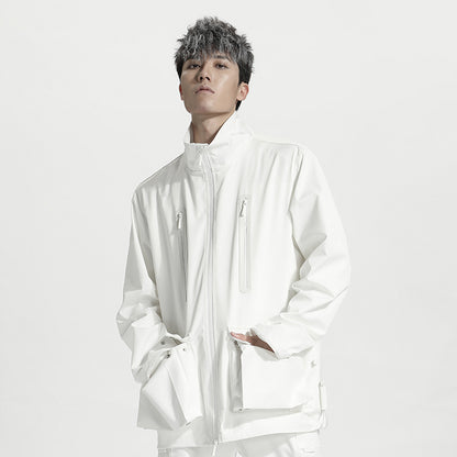 Minimalist Warrior Windbreakers With Hidden Pocket For men