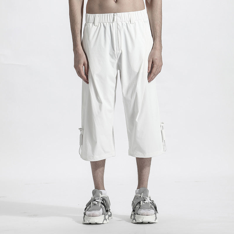 Minimalist Warrior Shorts With Elastic Waistband For men